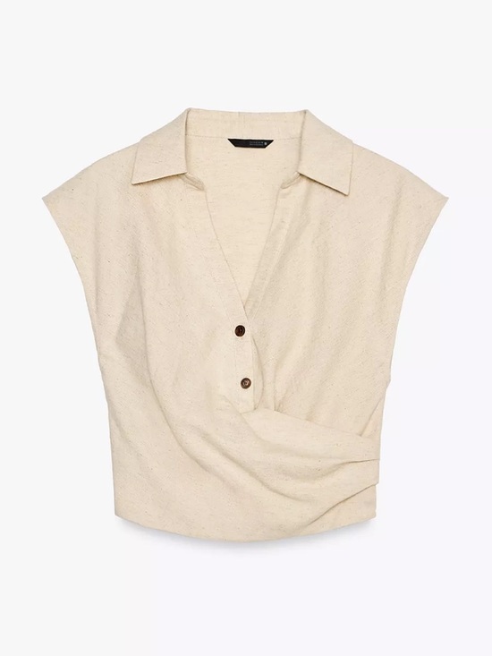 Zara Tops - Zara linen crop top